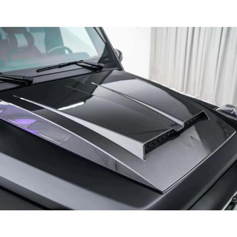 Upgrade Auto Parts B Style Dry Carbon Fiber Hood Bonnet For  G Class W464 G63 G500 G550 2019-2024 W463A Body Kit